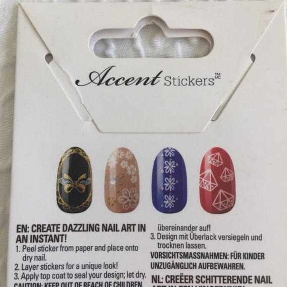 4 FOR $10 Kiss Nails Accent Stickers Nail Art - Picture 5 of 7